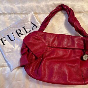 Furla Red Genuine Leather Shoulder Bag | Made in Italy | Mint Condition